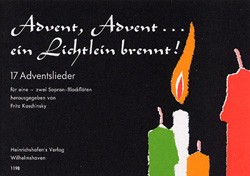 Advent Advent Ein Lichtlein Brennt Sopranblockflote Blockflote Sheet Music For Instruments Heinrichshofen S Verlag